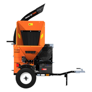 Full RIght Side of Crary Bear Cat CH5627 5" Chipper Shedder Powered by 627cc Briggs and StrattonS Engine