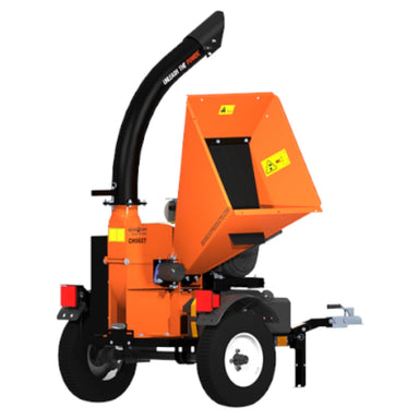 Partial rear Side of Crary Bear Cat CH5627 5" Chipper Shedder Powered by 627cc Briggs and StrattonS Engine