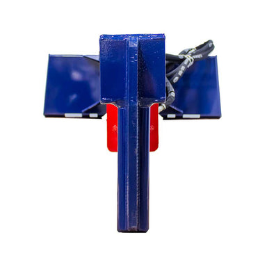 full front view of Iron and Oak Skid Steer Log Splitter wedge