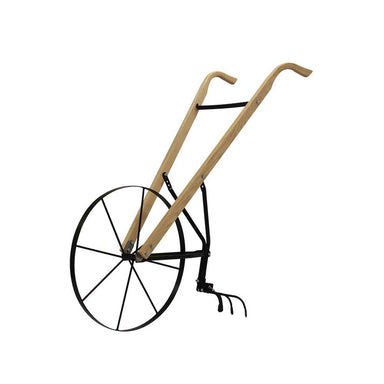 side view of maxim high wheels plow with 5 tine attachment