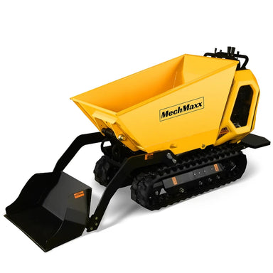 MechMaxx T80 1800lb Self-Loading Hydraulic Track Dumper with 420cc E-Start Gas Engine