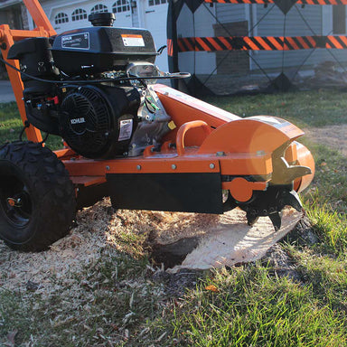 Side View of Brave BRSG105K Stump Grinder Powered by 14 HP Kohler
