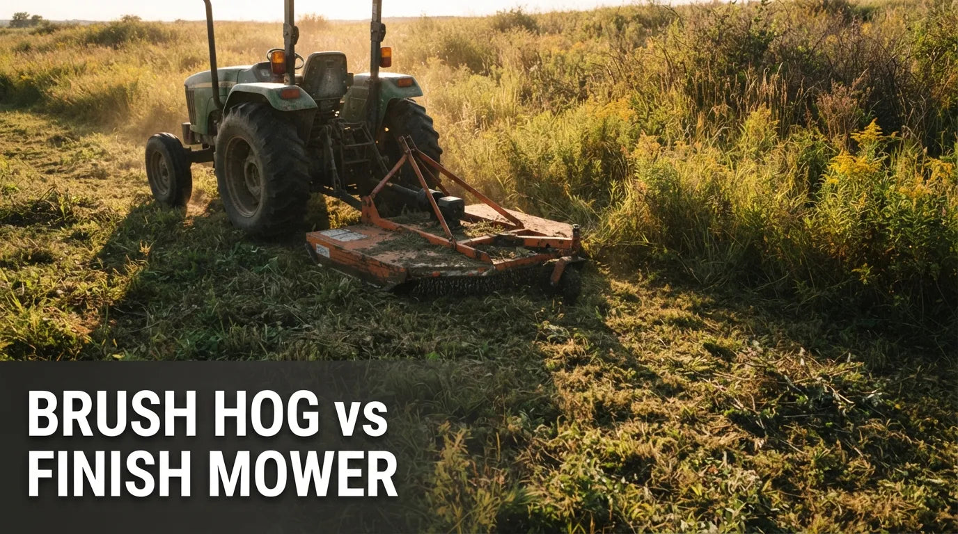 Brush Hog vs Finish Mower: Which Does Your Land Need?