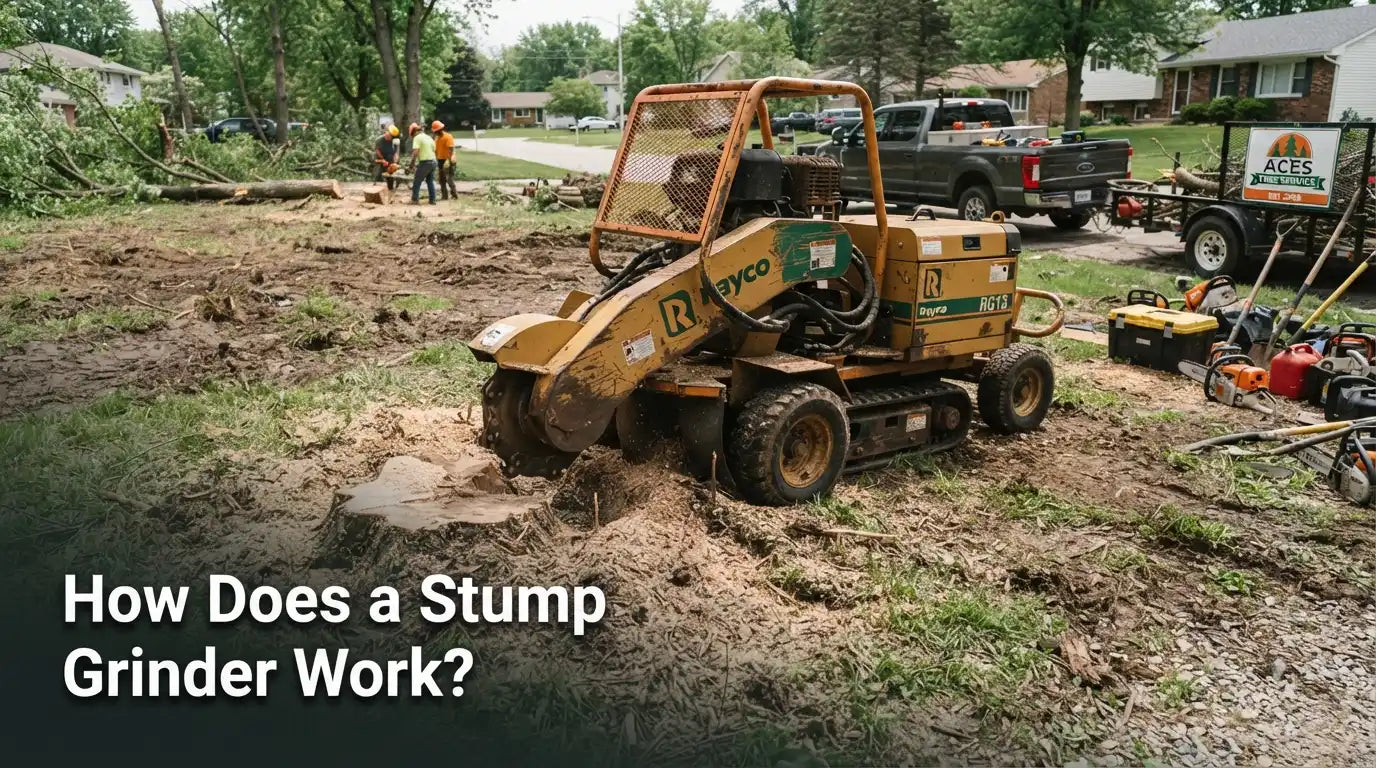 How Does a Stump Grinder Work? A Full Mechanical Breakdown