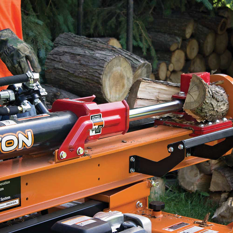 log was split in half by Brave VH1724GC 24 Ton Log Splitter Powered by Honda GC160