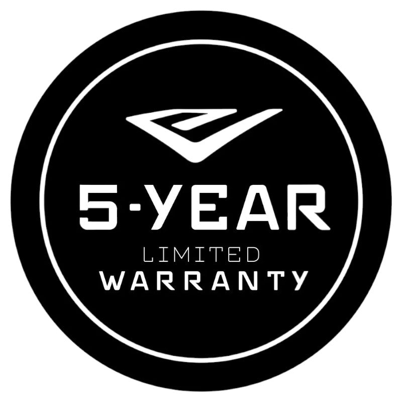 5 year warranty emblem for the Earthquake K32 Chipper Shredder