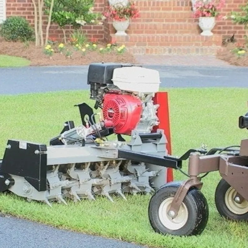 40 " AERA-vator commercial aerator for landscapers getting towed behind lawn mower