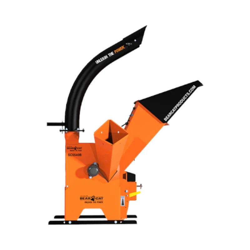 Chute Opening of Crary Bear Cat SC5540B 5 Inch wood Chipper Shredder with Blower