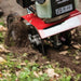 Cultivator edger on the sidewalk curb