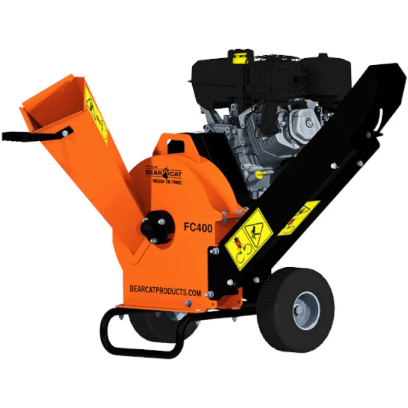 Front Angle of Crary Bear Cat FC400 4 inch Chipper Powered by 420cc Briggs & Stratton® XR Professional Series