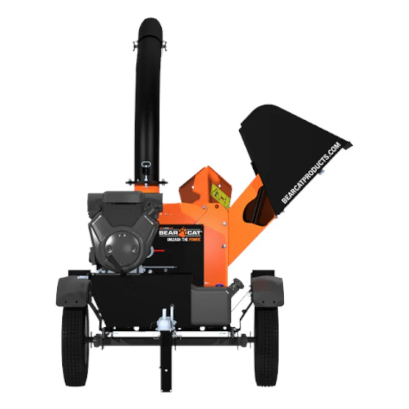 Heavy-duty Crary Bear Cat 5" Chipper/Shredder tackles branches up to 5 inches thick with ease.