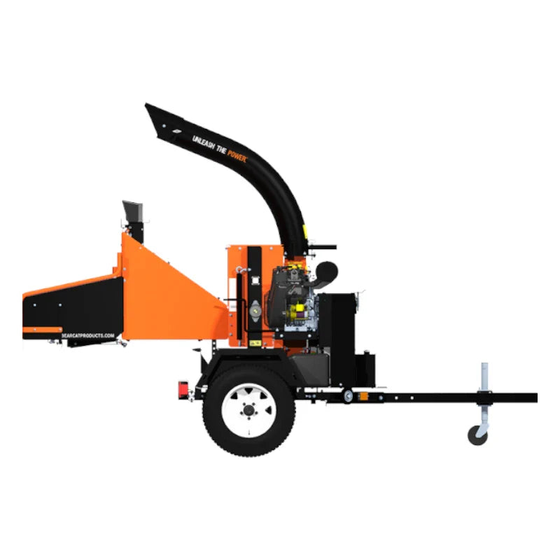 Durable Crary Bear Cat CH8993H 9" Turntable Chipper Shredder with B&S engine and heavy-duty welded steel frame.