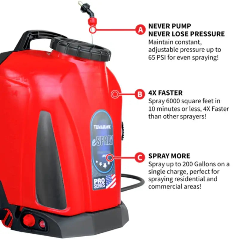 tomahawk 4 herbicide Tomahawk 4.75 Gallon Battery Powered Backpack Sprayer