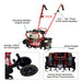 an info graph of maxim mini max tiller and cultivator's features
