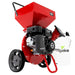 Left Side View Of Earthquake K32 Chipper Shredder with Dock and Lock Bag System that Collects Mulch