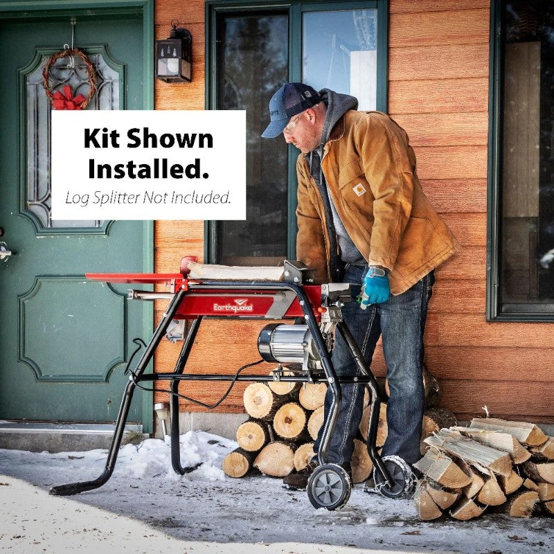 Earthquake Log Splitter Stand and Tray Kit for 5-Ton Log Splitter