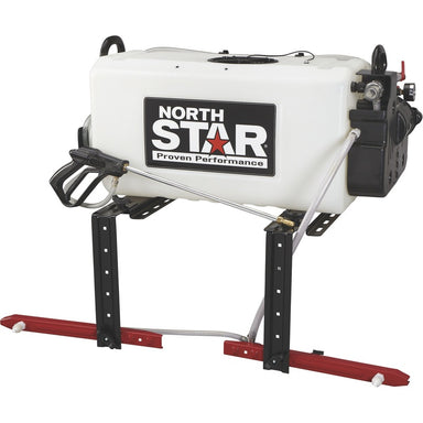 NorthStar ATV Broadcast and spot Sprayer with 2 Nozzle Boom and the spray gun on the side