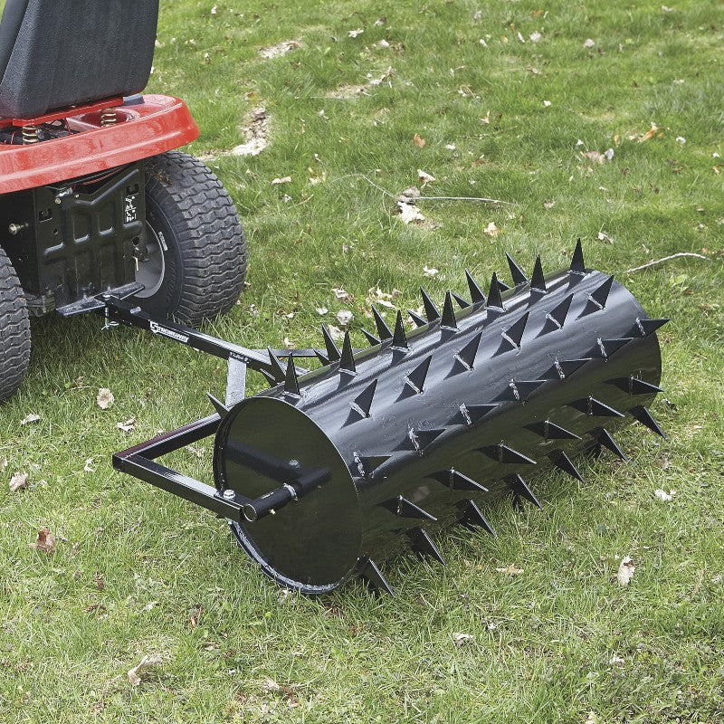 Strongway Drum spike Lawn Aerator mounted on lawn tractor