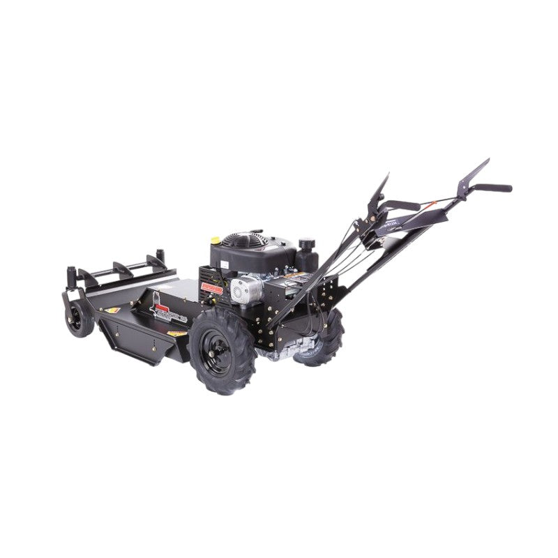 Swisher 11.5HP 24 in. Briggs Stratton Walk Behind Rough Cut Mower with Casters rear left view