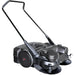 Tomahawk 30" Battery Powered Push Sweeper with Triple Power Brooms Electric Drive and Dust Suppression