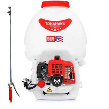 Tomahawk Power 5 gal. Gas-Powered Backpack Sprayer with Twin Tip Nozzle for Pesticides