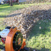 Clearing pile of leave with the Brave Pro BRPB160H 270cc Gas Walk Behind Blower