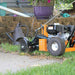 Side of BravePro Star Blade Lawn Edger powered by Honda GX120(BRPE110H) on the lawn