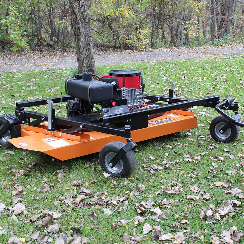 BravePro 60" Finish Cut Pull-Behind Mower(BRPFC112HE)with GXV630 Honda Engine on the lawn