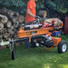 Brave VH1724GC 24 Ton Log Splitter Powered by Honda GC160 in horizontal position