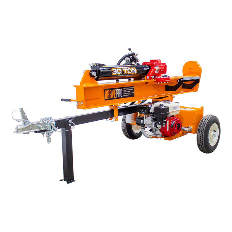 Brave VH1730GX 30 Ton Log Splitter Powered by Honda GX200