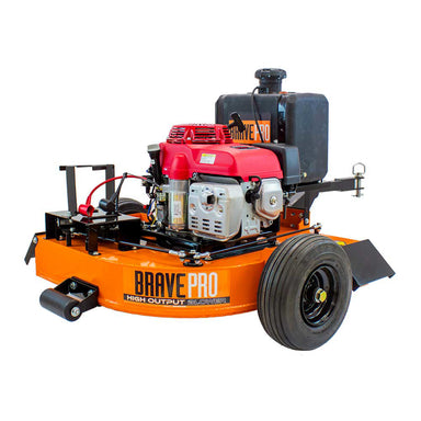 front view of Honda GXV390 Electric Start Tow Behind Blower (BRPB180HE) by Brave Pro