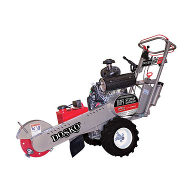 left side view of Dosko 20 HP Self Propelled Stump Grinder