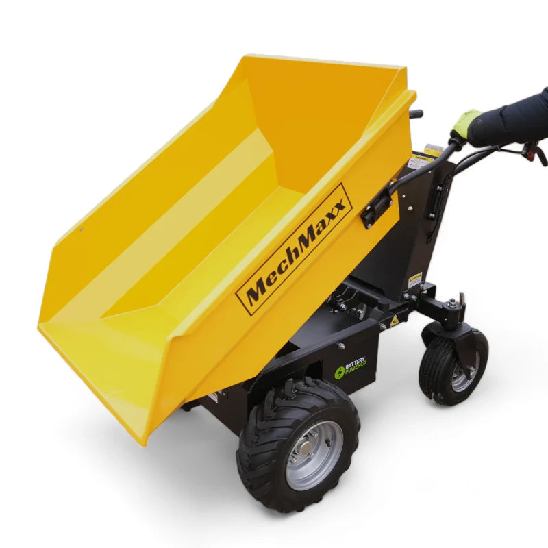 Mini Barrow MechMaxx 1100Lbs Battery Powered Barrow Electric Mini Dumper E50