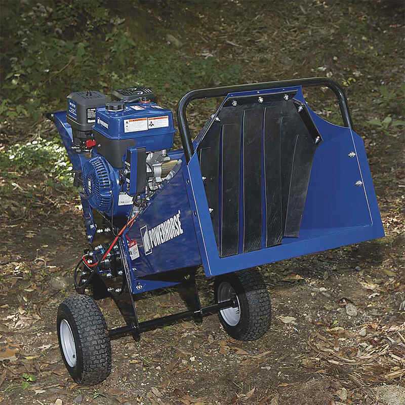 Powerhorse Rotor Wood Chipper  in the yard