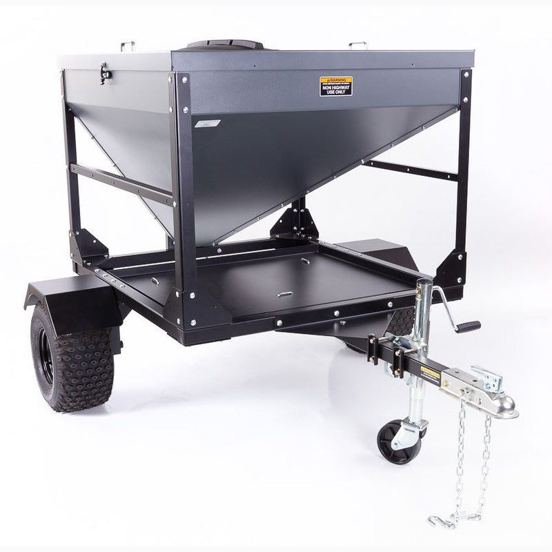 front view of swisher 21840 drop feeder with storage tray