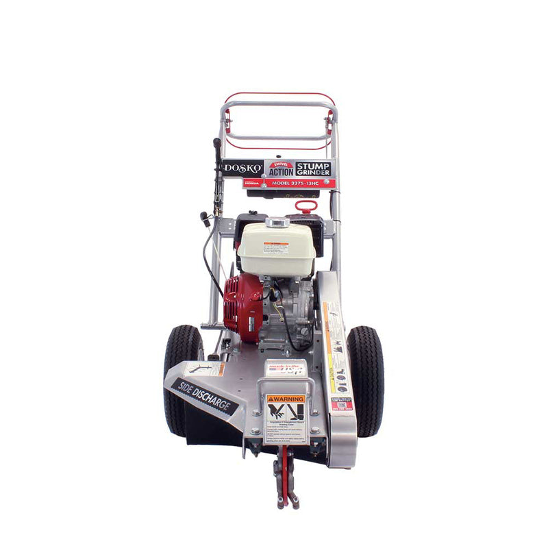 front view of Dosko Walk Behind Swivel Stump Grinder