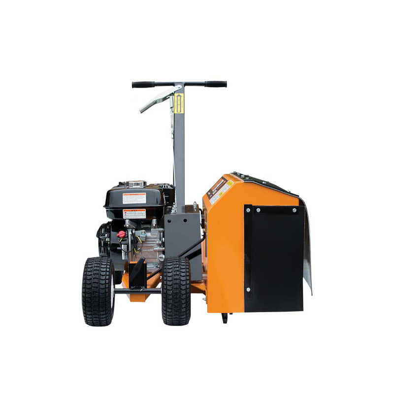 Full Front View of Brave Pro Trencher Clay Rotor Edger 7in. with Honda GX200 196cc(BRPT704H)