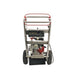 Full rear view of Dosko 337-13HC Stump Grinder with a bottle for manual instruction attached on the handle bar