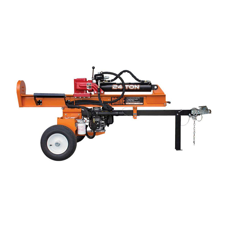 full right side view of Brave 24 Ton Horizontal / Vertical Log Splitter (VH1724GC)