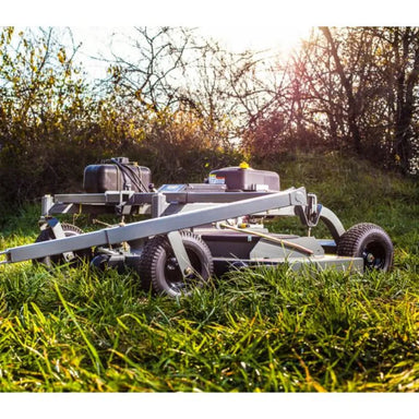 ground level view of swisher finish cut trail mower 