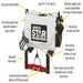 info graph of NorthStar ATV boomless broadcast and spot sprayer features