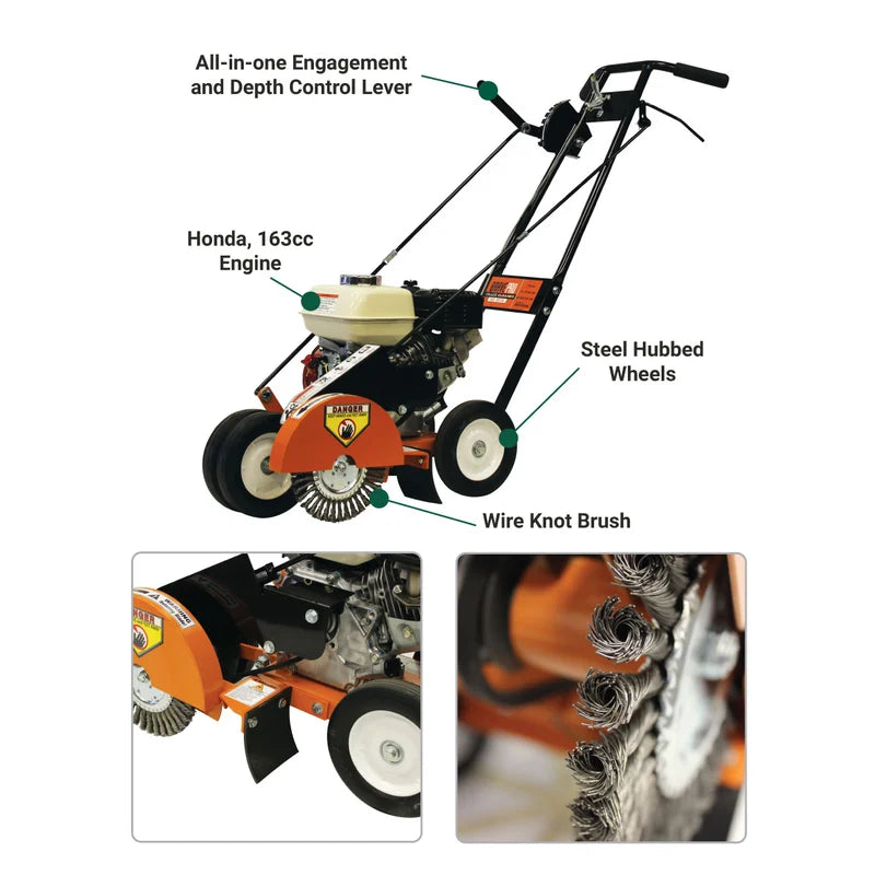 info graph of the BravePro 8" Crack Cleaner Honda GX120 (BRPC105H) features