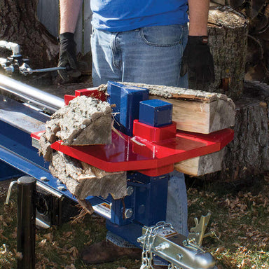 Iron and Oak log splitter with 4 way wedge install