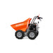 Left side of MechMaxx 660lbs Capacity 7HP Gas Powered Wheelbarrow Cart T30 3F+1R Gearbox