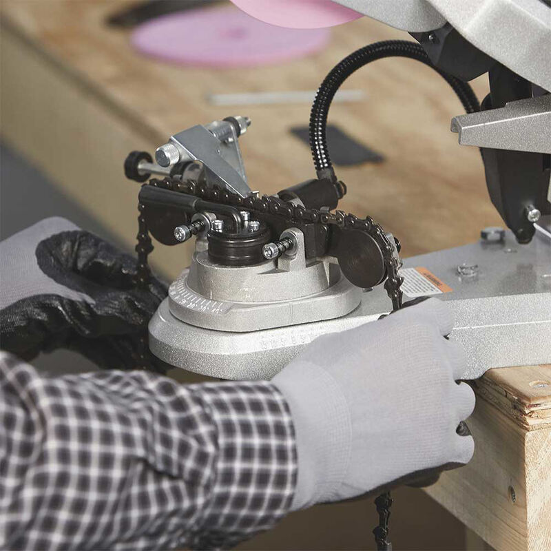 4800RPM Electric Chainsaw Chain Saw Sharpener Grinder W/ Work Bench Mount Shop E - Foto 6