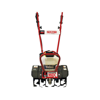 front view of maxim mini max tiller and cultivator