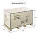 Shipping Box Dimension of MechMaxx 660lbs Capacity 6.5HP Gas Powered Wheelbarrow Cart T25 4F+1R Gearbox