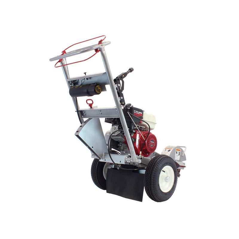 rear view of Dosko Walk Behind Swivel Stump Grinder