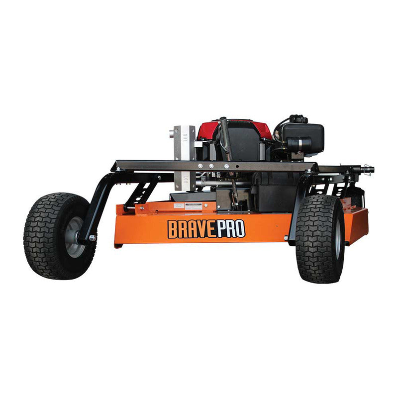 rear view of BravePro 44 Inch Rough Cut Tow Behind Trail Cutter (BRPRC108HE)