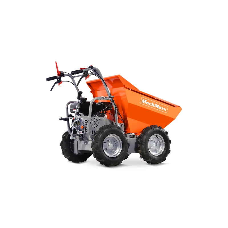 Heavy Duty MechMaxx 660lbs Capacity 7HP Gas Powered Wheelbarrow Cart T30 3F+1R Gearbox